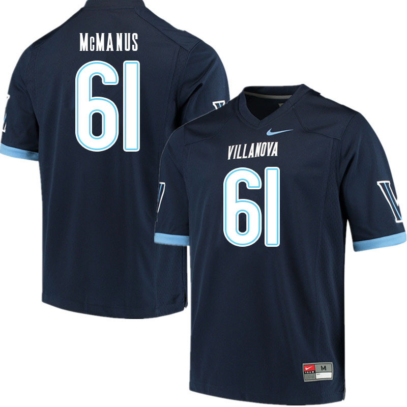 Men #61 Dan McManus Villanova Wildcats College Football Jerseys Sale-Navy - Click Image to Close